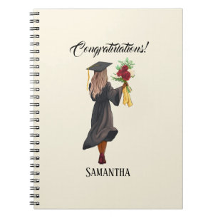 Personalised Watercolor Graduation (5) Notebook