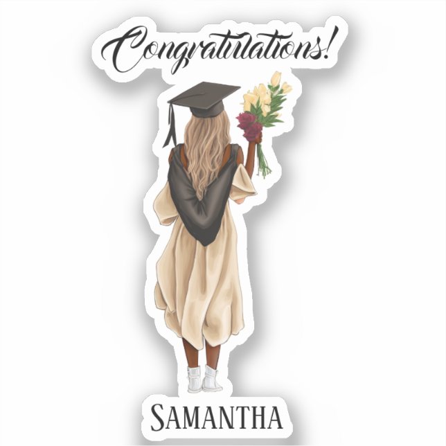 Personalised Watercolor Graduation (6) (Front)
