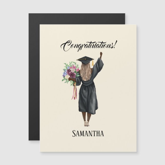 Personalised Watercolor Graduation (7) (Front/Back)