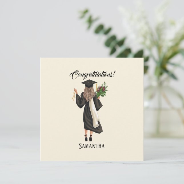 Personalised Watercolor Graduation (9) (Standing Front)
