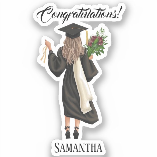 Personalised Watercolor Graduation (9) (Front)
