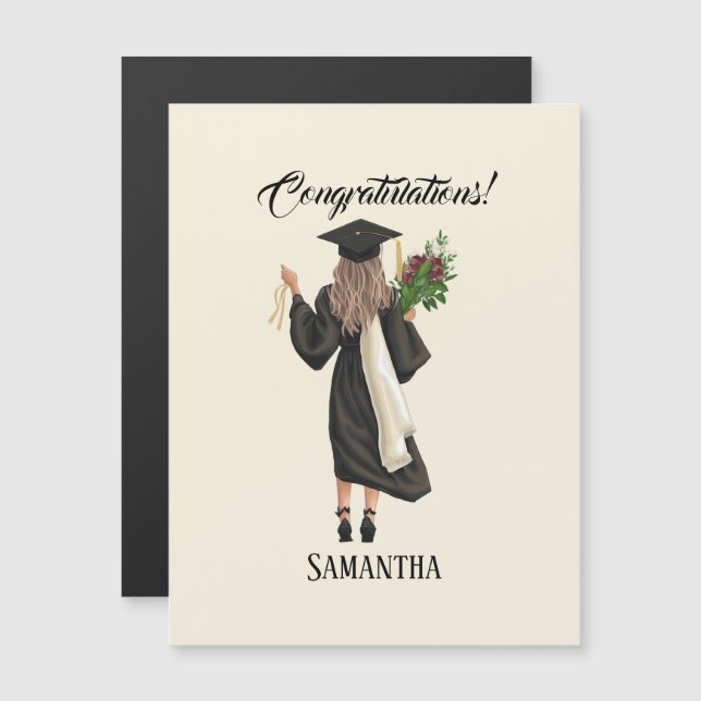 Personalised Watercolor Graduation (9) (Front/Back)