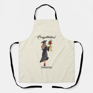 Personalised Watercolor Graduation Apron