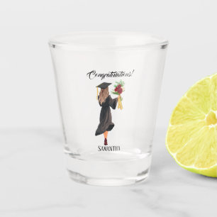 Personalised Watercolor Graduation  Shot Glass