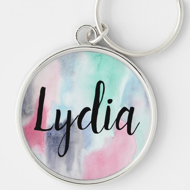 Personalised Watercolor Keychain (Front)