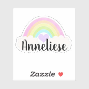 Personalised Watercolor Pastel Colourful Rainbow