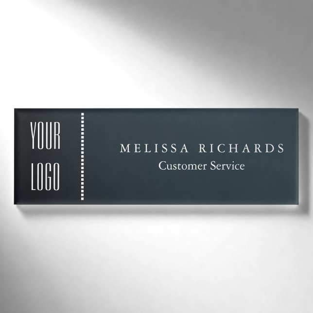 Personalised Watercolor Small Name Badge (Front)