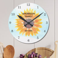 Personalised Watercolor Sunflower