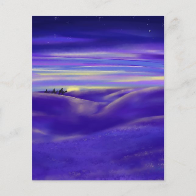 Personalised Watercolor Three Wise Men Christmas (Front)