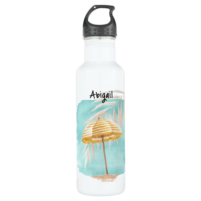 Personalised Watercolor Water Bottle (Front)