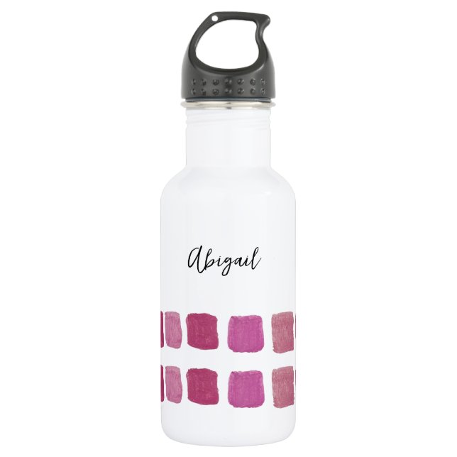 Personalised Watercolor Water Bottle (Front)