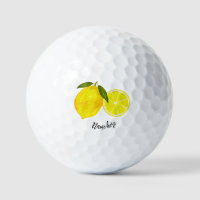 Personalised Watercolor Yellow Lemons