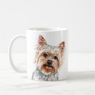 Personalised Watercolor Yorkie Terrier Mug