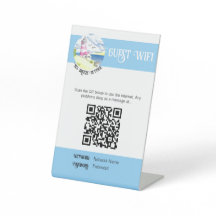 Personalised Watercolour Airbnb Guest WiFi Sign