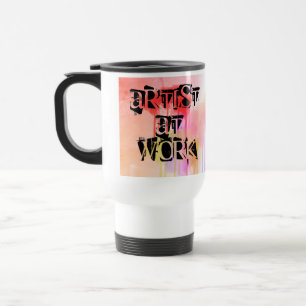 Personalised Watercolour Design Artist Travel Mug
