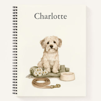 Personalised Watercolour Dog Lover Notebook