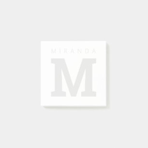 Personalised watermark monogram Post-it® notes