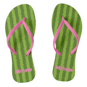 Personalised Watermelon Flip Flops