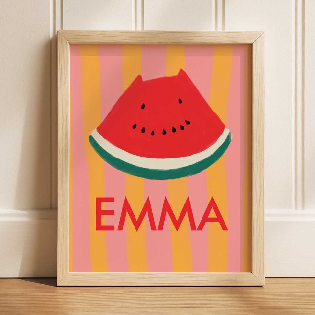Personalised Watermelon Kids Wall Art (Creator Uploaded)