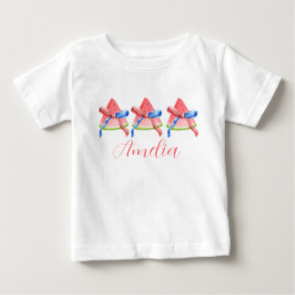 Personalised Watermelon patriotic Toddler shirt