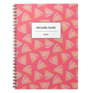 Personalised Watermelon Pink Notebook