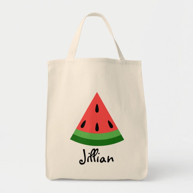 Personalised Watermelon Slice Bag (Front)