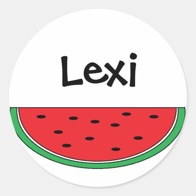 Personalised "Watermelon" Stickers (Front)