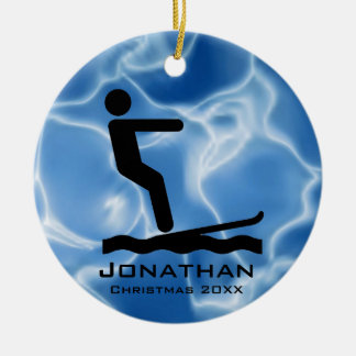 Personalised Waterskiing Ornament