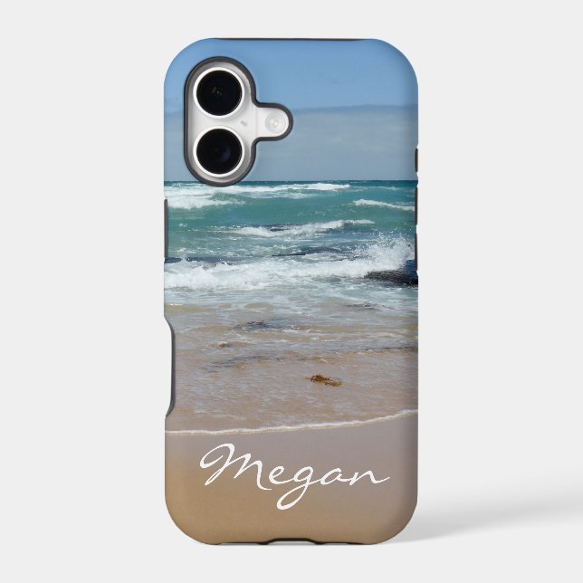Personalised Waves Beach Case-Mate iPhone 11 Case (Back)