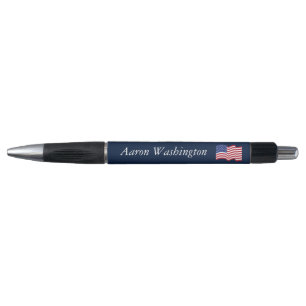 Personalised Waving American Flag Pens Gift