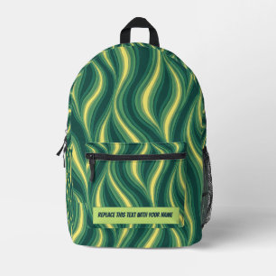 Personalised Wavy Stripe Backpack