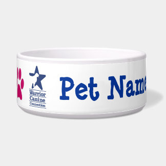 Personalised WCC pet bowl