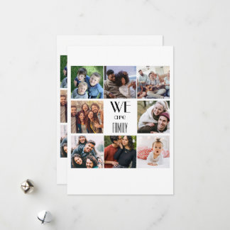 Personalised "We Are Family" Photo Template