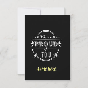 Personalised We are Proud of You Card