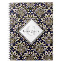 Personalised We Are Watching You Navy & Gold Deco