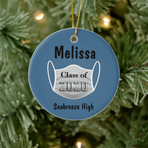Personalised We Graduated During A Pandemic 2020 Ceramic Tree Decoration