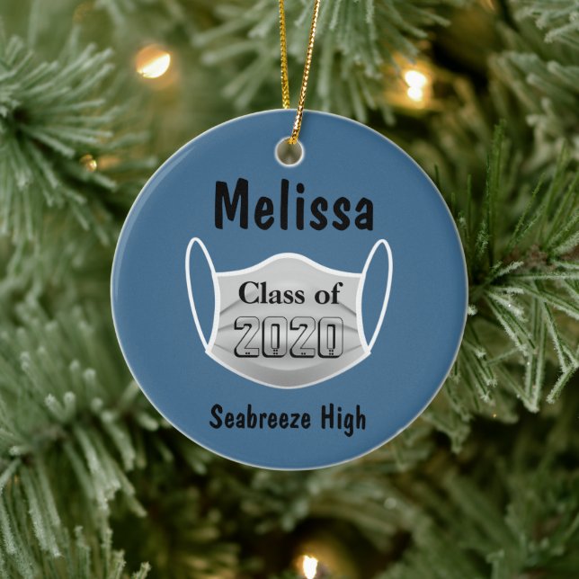Personalised We Graduated During A Pandemic 2020 Ceramic Tree Decoration (Tree)