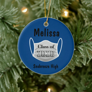 Personalised We Graduated During A Pandemic 2020 Ceramic Tree Decoration