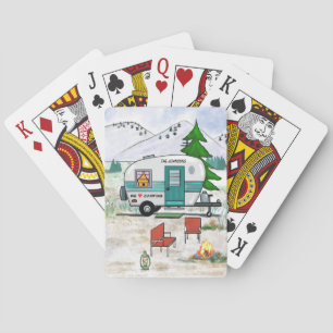 Personalised “We Love Camping”Playing Cards