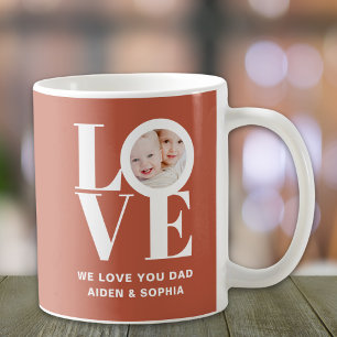 Personalised We Love You Dad Photo  Coffee Mug