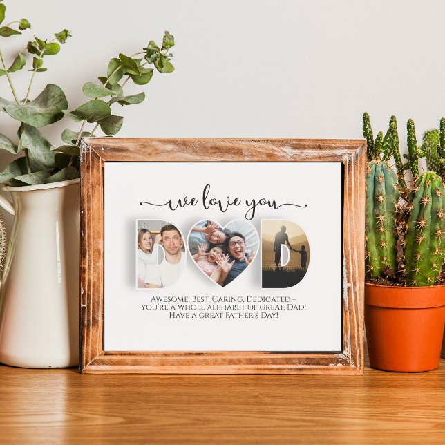 Personalised We Love You Dad Poster (Creator Uploaded)