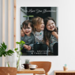 Personalised We Love You Grandma Photo Script Canvas Print<br><div class="desc">Personalised We Love You Grandma Photo with Script Typography Canvas (all text can be customised)</div>