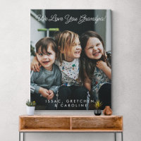 Personalised We Love You Grandpa Photo Script