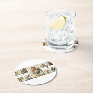 Personalised We Love You Mummy Paper Coaster