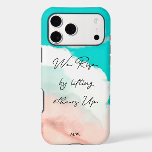 Personalised We rise by lifting others up quote