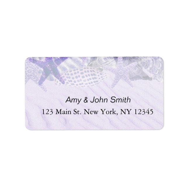 Personalised wedding address labels (Front)