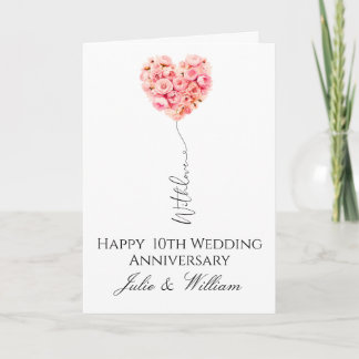 Personalised Wedding Anniversary Card