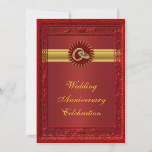Personalised Wedding Anniversary Party Invitation