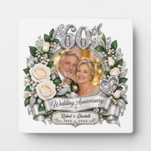 Personalised Wedding Anniversary Photo Keepsake Plaque