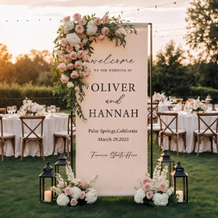 Personalised Wedding Banner Custom Fabric